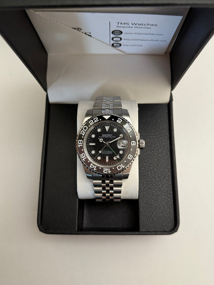 Bruce Wayne GMT Custom Seiko Mod