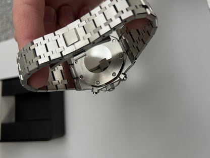 White Royal Oak Chronograph Custom Seiko Mod (VK63)