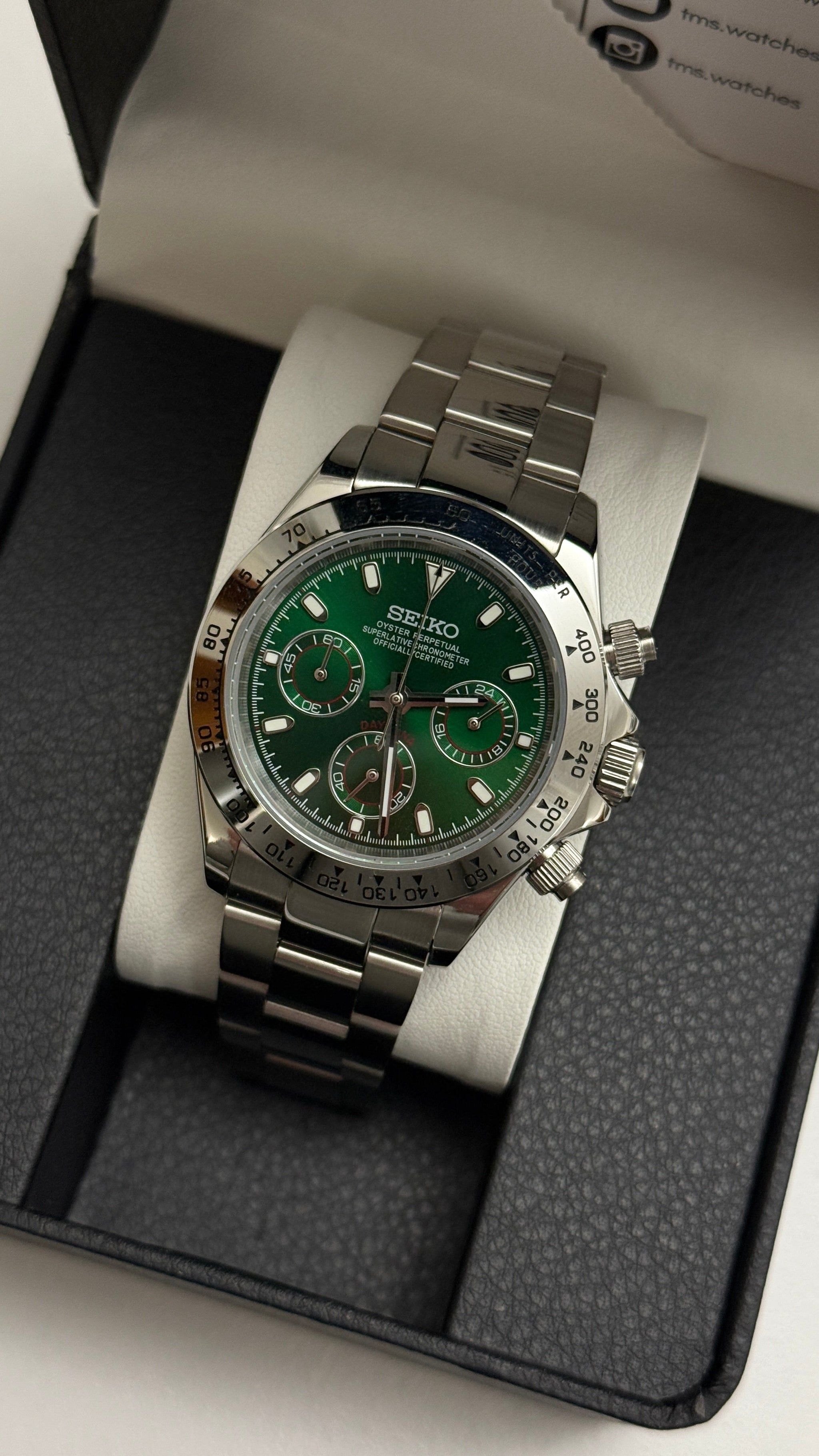 Green Seiko Daytona Custom Mod (VK63)