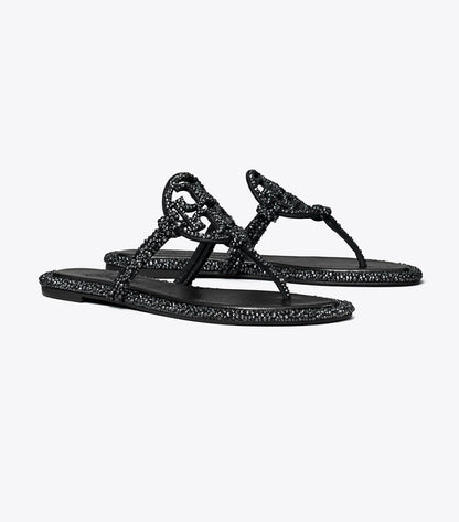 KNOTTED CRYSTAL SANDAL