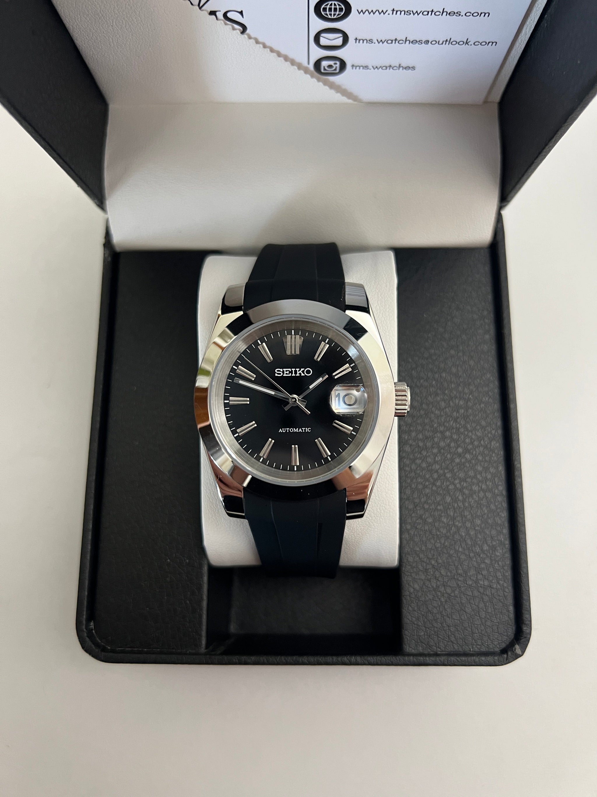 Black Sunburst Custom Seiko Mod