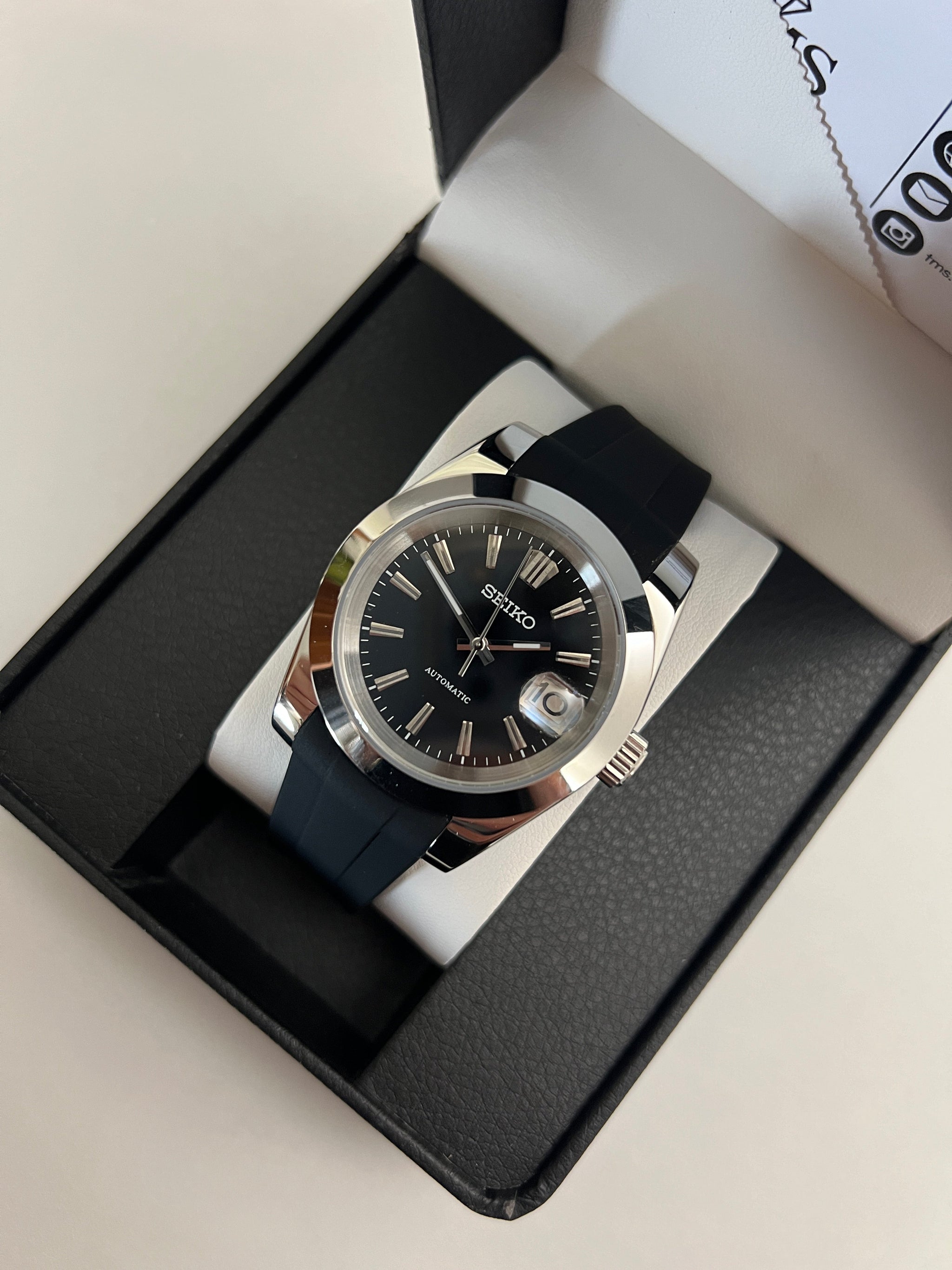 Black Sunburst Custom Seiko Mod