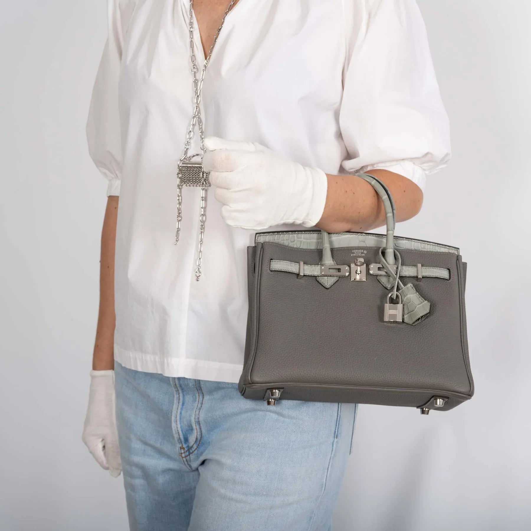 Matte Alligator Birkin Touch 25
