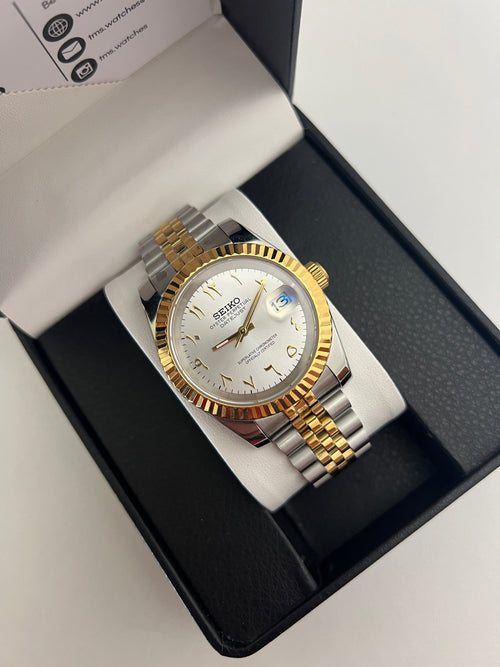 Two-Tone Arabic Datejust Custom Seiko Mod 36mm