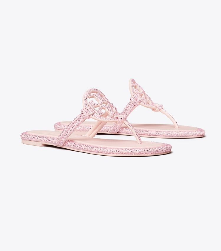 KNOTTED CRYSTAL SANDAL