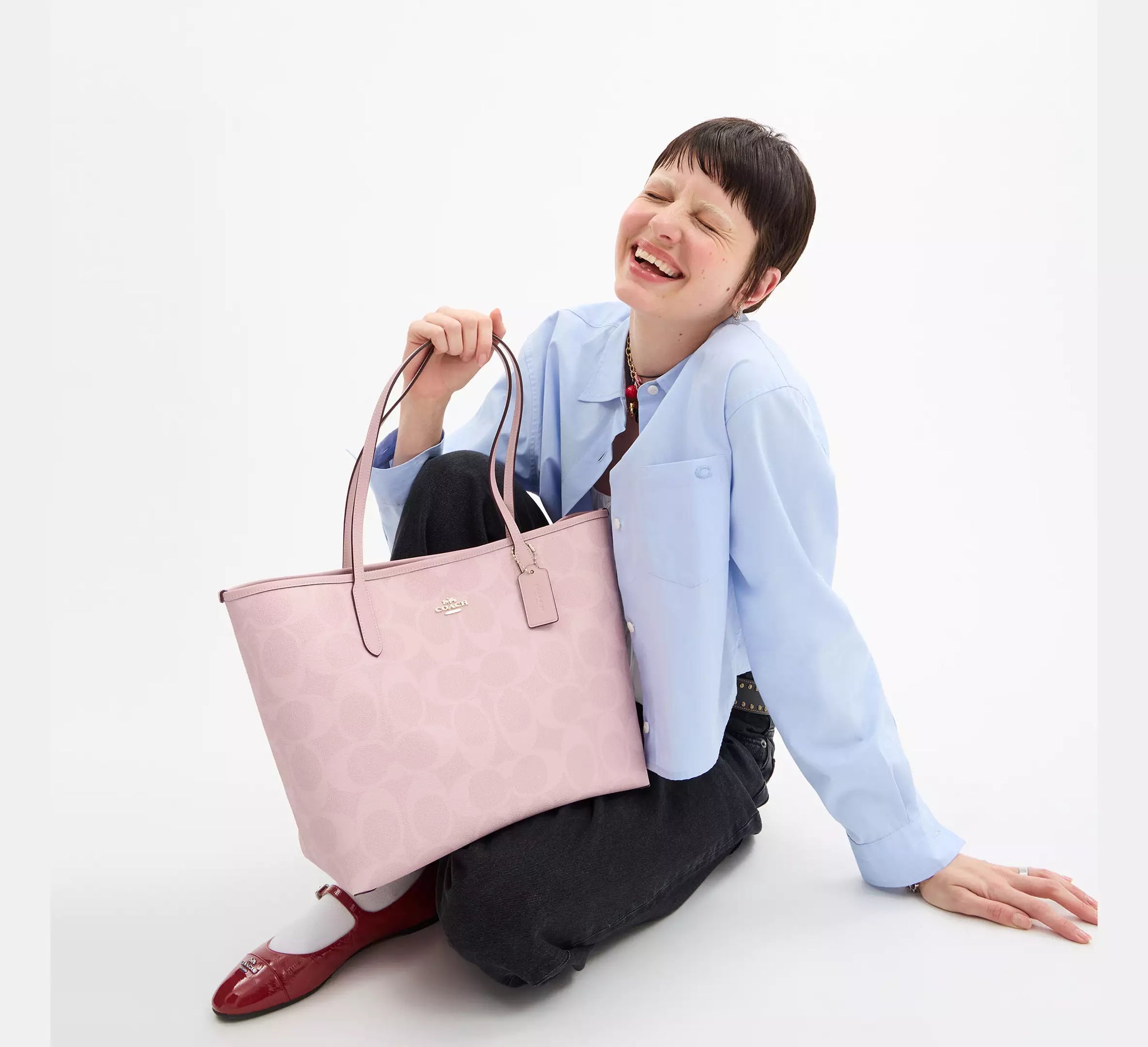 City Tote In Signature Canvas