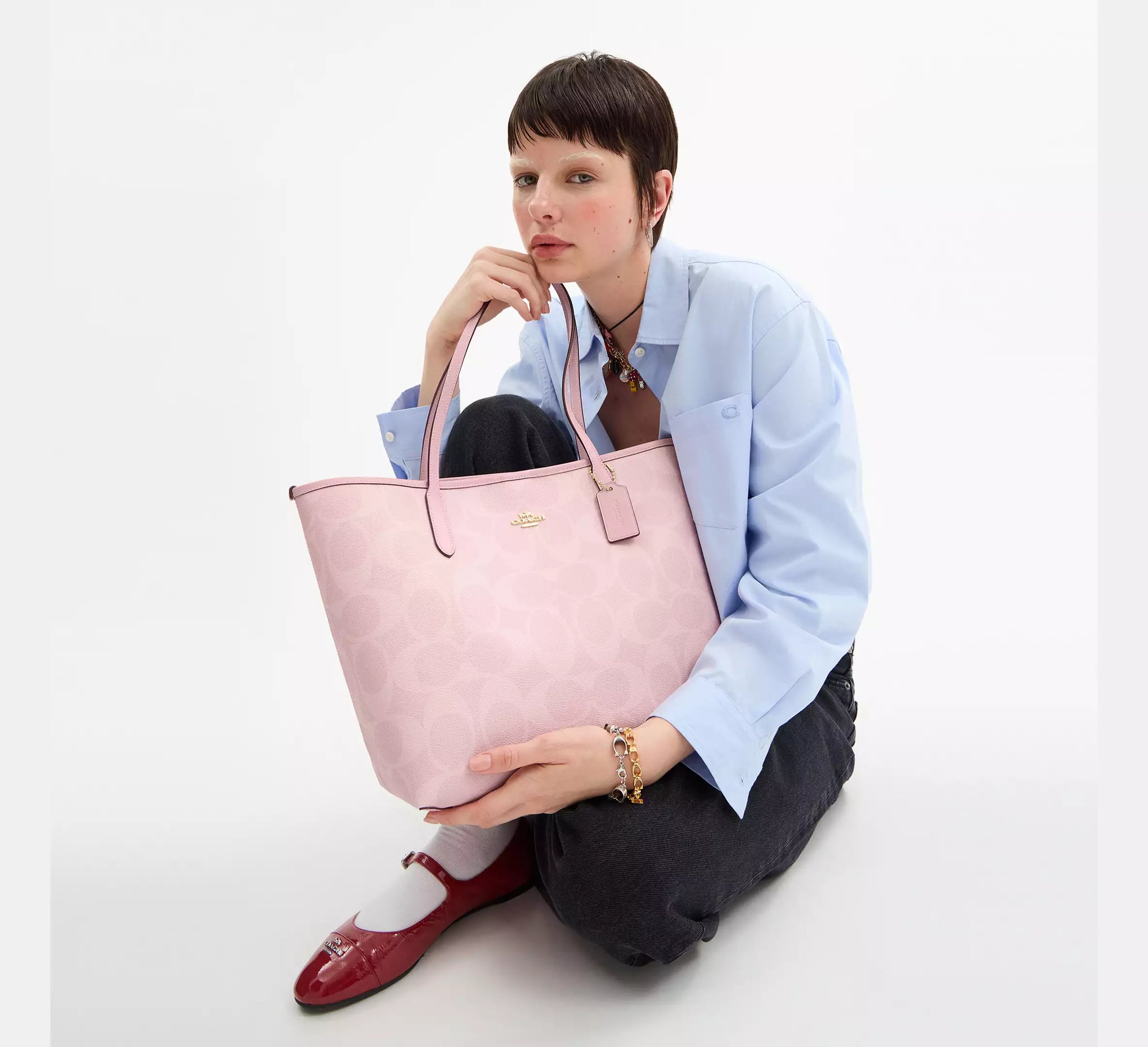 City Tote In Signature Canvas