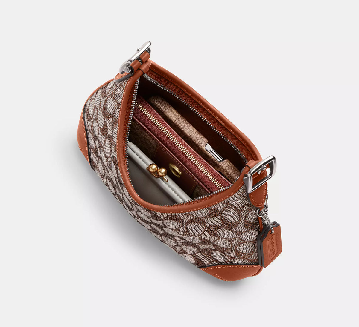 Hamptons Hobo Bag In Crystal Jacquard