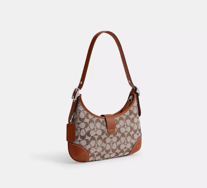 Hamptons Hobo Bag In Crystal Jacquard