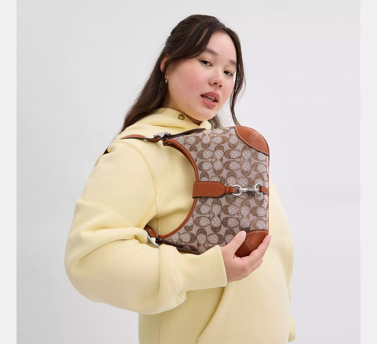 Hamptons Hobo Bag In Crystal Jacquard