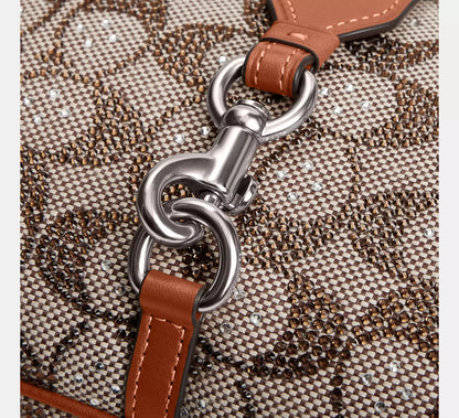 Hamptons Hobo Bag In Crystal Jacquard